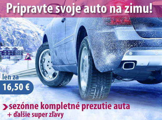 Pripravte svoje auto na zimu! PNEUSERVIS – sezónne
