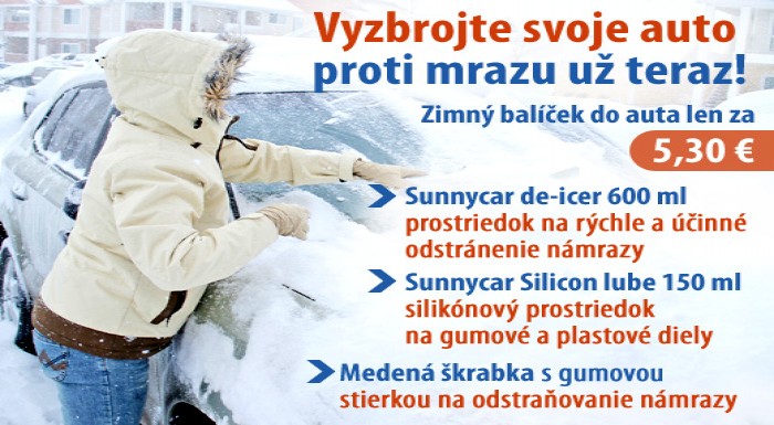 Vyzbrojte svoje auto proti mrazu! Zimný balíček do