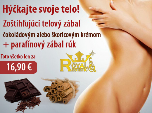 Vychutnajte si ZOŠTÍHĽUJÚCI ZÁBAL TELA + parafínov