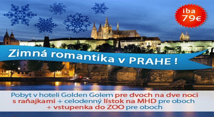 Nechajte sa očariť zimnou Prahou! Romantický pobyt