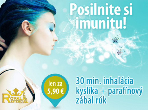 Posilnite si svoju imunitu! 30 min. inhalácia kysl