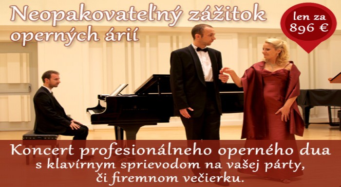 Vychutnajte si koncert profesionálneho operného du