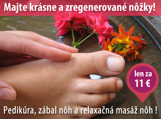 Nádherné a zregenerované nôžky! Doprajte si pedikú