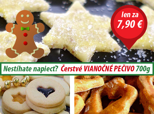 Výborné čerstvé domáce VIANOČNÉ PEČIVO 700g bez po