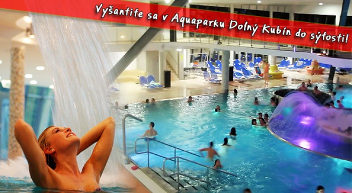Celodenný vstup do Aquaparku Dolný Kubín za polovicu.