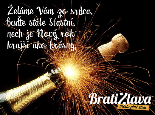 Kolektív Bratizlava.sk Vám praje šťastný NOVÝ ROK 