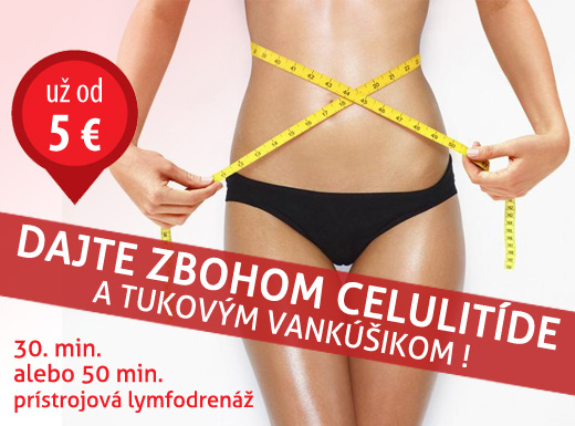 Zbavte sa CELULITÍDY a tukových vankúšikov! 30 min
