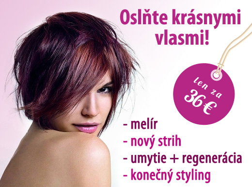 Oslňte krásnymi vlasmi! Melírovanie, nový strih, r