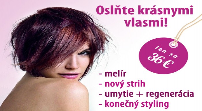 Oslňte krásnymi vlasmi! Melírovanie, nový strih, r