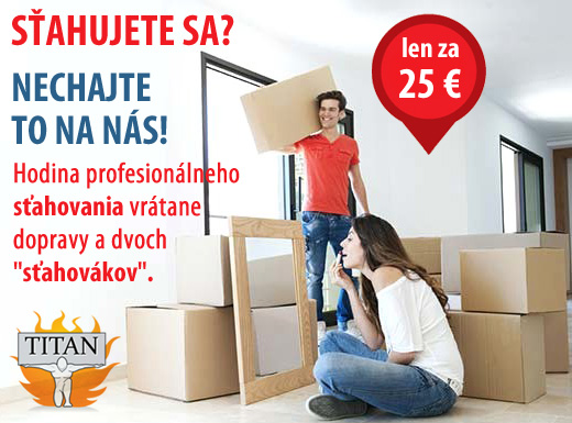 Budete sa sťahovať? Nechajte to na nás! PROFESIONÁ