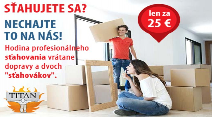 Budete sa sťahovať? Nechajte to na nás! PROFESIONÁ