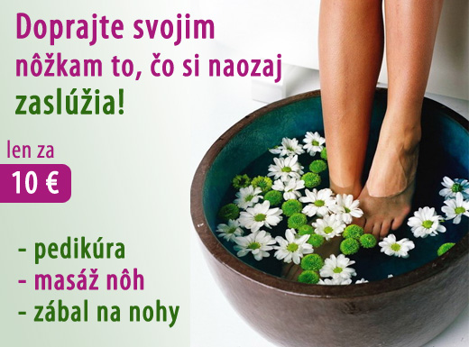 Dokonalý relax pre Vaše nôžky! Pedikúra + masáž nô