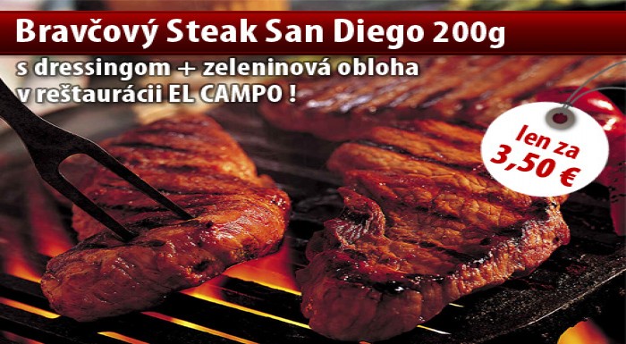Zažite naozajstný gurmánsky zážitok! Bravčový Stea