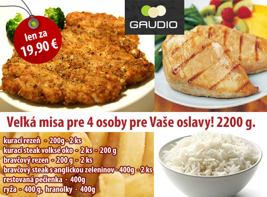 Chutná obložená misa pre 4 osoby! Bohaté občerstve