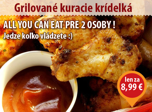 Chutné chrumkavé grilované kuracie krídelká bez li