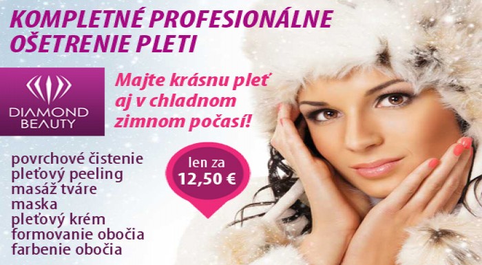 Kompletné profesionálne čistenie pleti v salóne Di