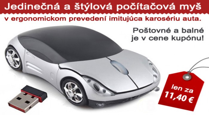 Jedinečná a štýlová počítačová myš v ergonomickom 