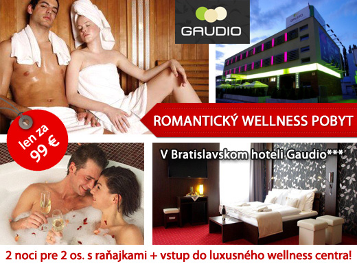 Vychutnajte si romantický pobyt v hoteli Gaudio***