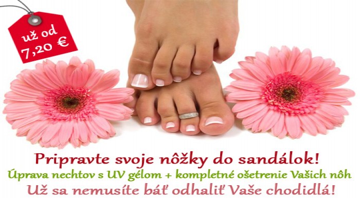 Už sa nemusíte báť odhaliť Vaše chodidlá! Nechajte