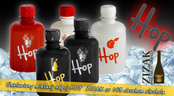 HOP - exkluzívny miešaný a energetický nápoj firmy Zizak