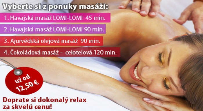 Zažite dokonalý relax a uvoľnenie! Havajská masáž 