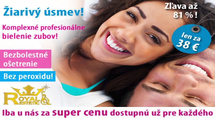 Profesionálne bezbolestné a bezpečné bielenie zubo