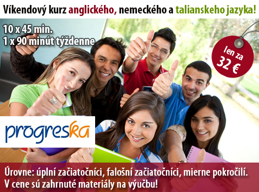 Rozviažte si jazyk s jazykovou školou PROGRESKA. V