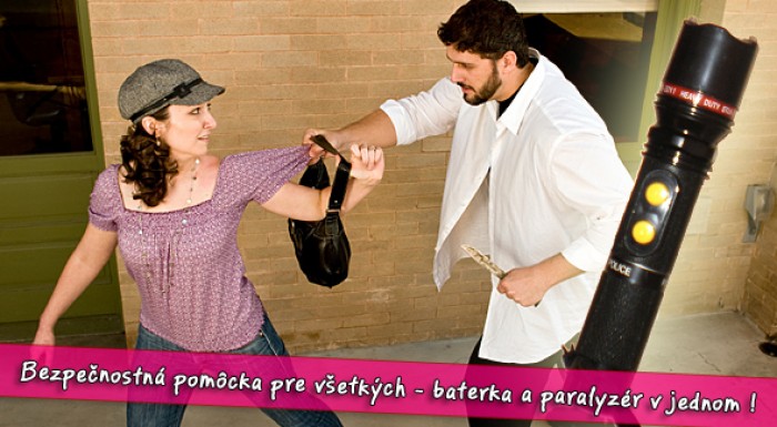 Baterka a paralyzér v jednom. Bezpečnostný pomocník pre všetkých.