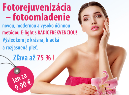 Nádherná, hladká a rozjasnená pleť! Fotorejuvenizá
