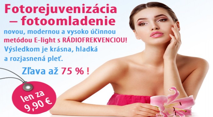 Nádherná, hladká a rozjasnená pleť! Fotorejuvenizá