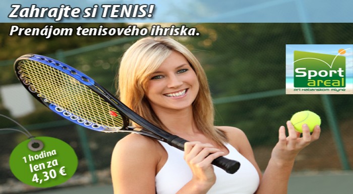Využite túto skvelú ponuku a zahrajte si tenis! Pr