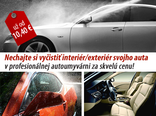 Využite zľavu na profesionálne čistenie auta! Inte