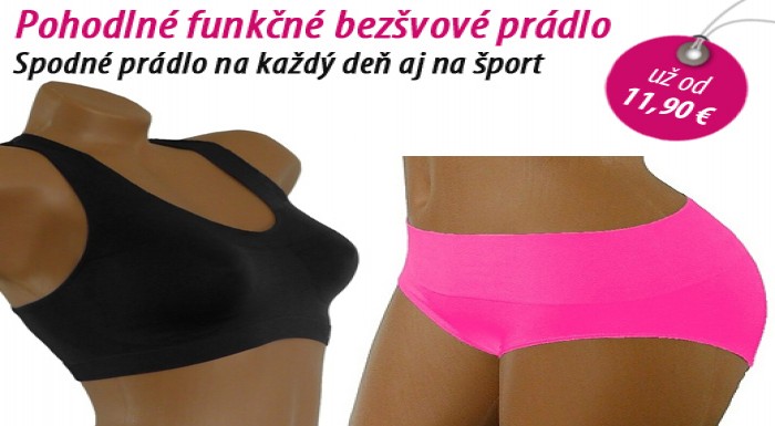 Pohodlné spodné prádlo vhodné na každodenné noseni