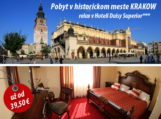 Využite skvelú zľavu na pobyt v historickom Krakow