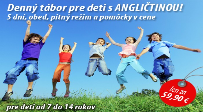 Denný letný tábor pre deti vo veku od 7 do 14 roko