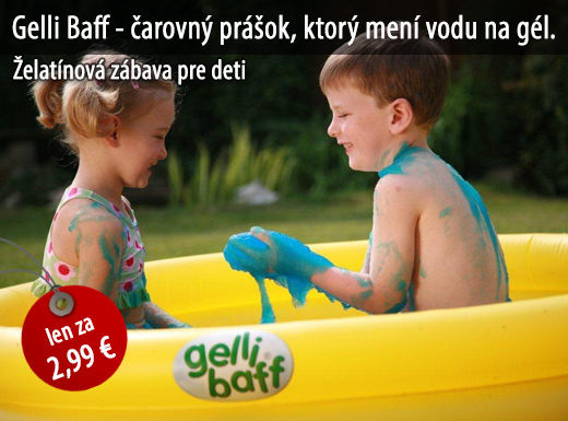 Gelli Baff - čarovný prášok, ktorý mení vodu na gé
