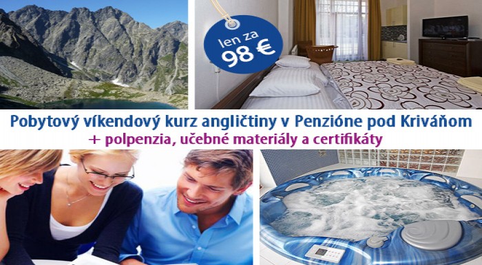 Pobytový víkendový kurz ANGLIČTINY pre začiatočník