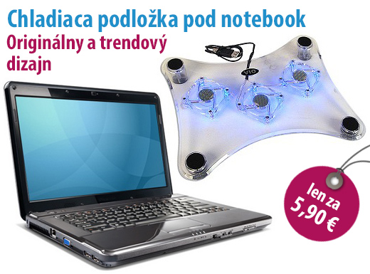 Chladiaca podložka pod notebook s originálnym a tr