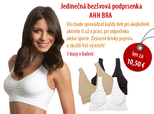 Skvelá bezšvová podprsenka AHH BRA zvýrazní krivky