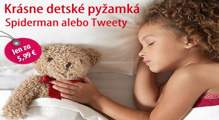 Krásne detské pyžamká  - Spiderman alebo Tweety. P