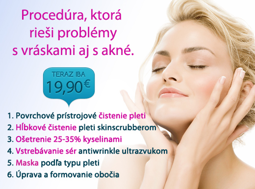 Hĺbkové čistenie pleti skinscrubberom, kompletné p
