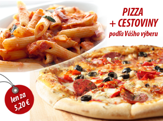Poďte na chutnú večeru vo dvojici! Pizza + cestovi