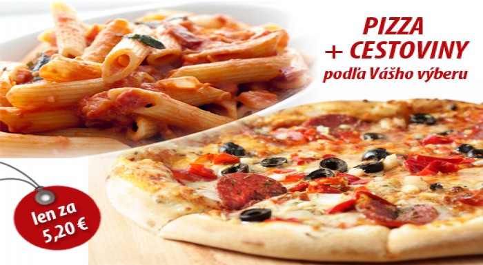 Poďte na chutnú večeru vo dvojici! Pizza + cestovi