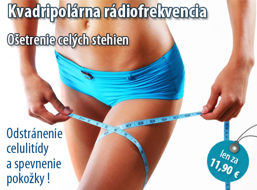 Kvadripolárna rádiofrekvencia je najúčinnejšia na 