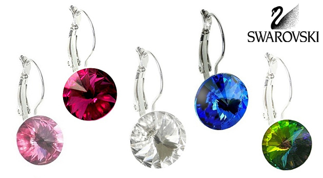 Populárne nádherné náušnice Swarovski RIVOLKY