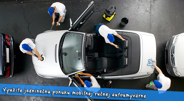 Mobilná ručná autoumyváreň za polovičnú cenu v Bratislave a okolí.