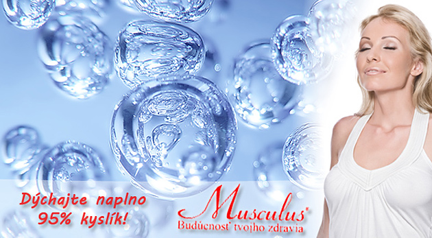 Terapia kyslíkom + vitamínový nápoj. Darujte svoji