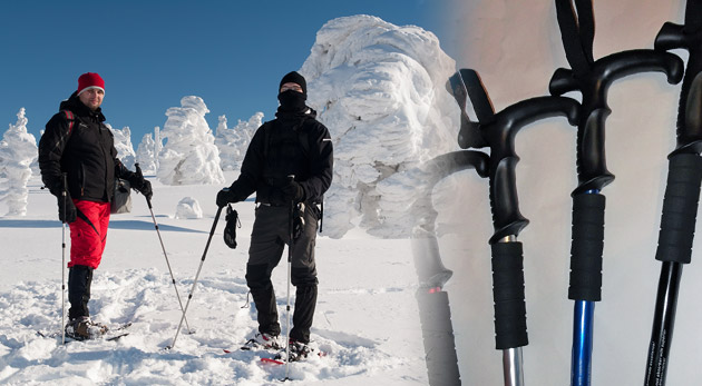 Turistická pomôcka - trekingové teleskopické palic